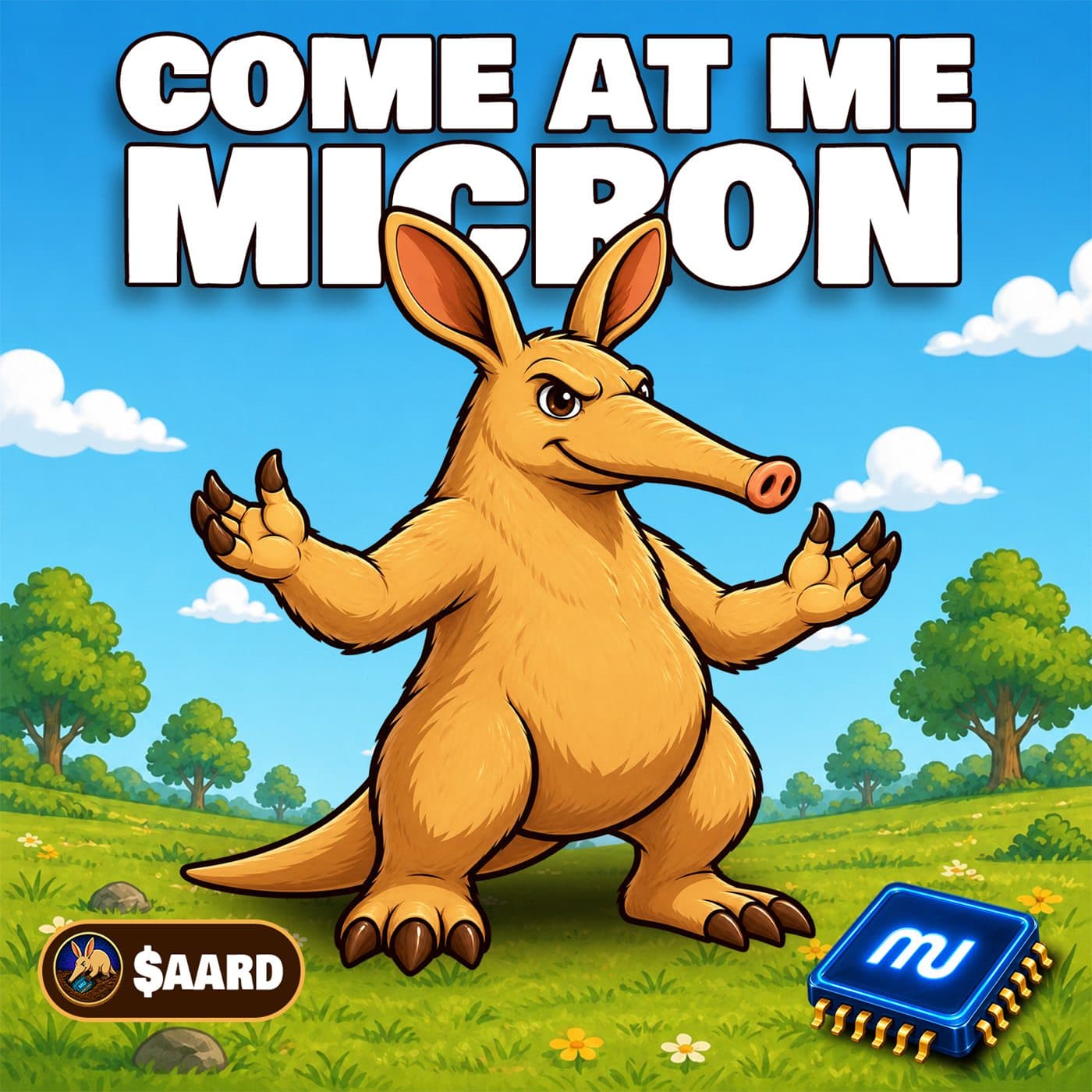 Aardvark meme: come at me, Micron